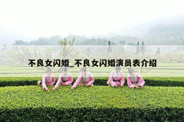 不良女闪婚_不良女闪婚演员表介绍