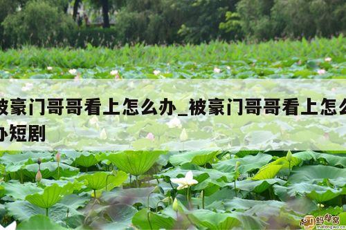 被豪门哥哥看上怎么办_被豪门哥哥看上怎么办短剧