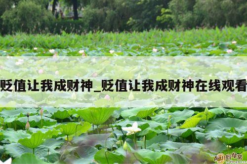 贬值让我成财神_贬值让我成财神在线观看