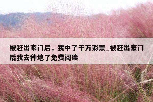 被赶出家门后，我中了千万彩票_被赶出豪门后我去种地了免费阅读