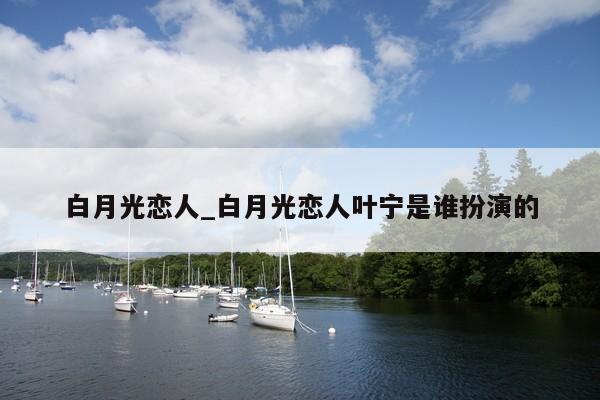白月光恋人_白月光恋人叶宁是谁扮演的
