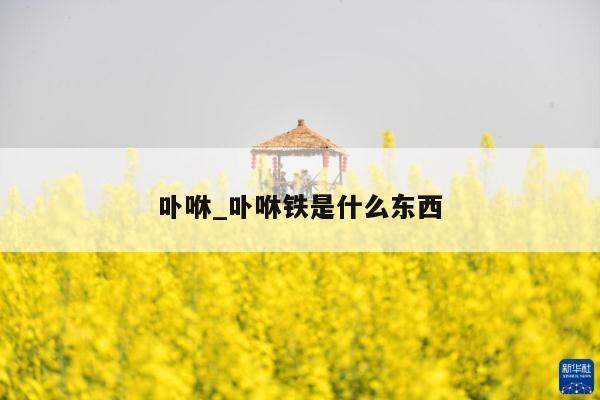 卟咻_卟咻铁是什么东西