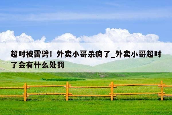 超时被雷劈！外卖小哥杀疯了_外卖小哥超时了会有什么处罚