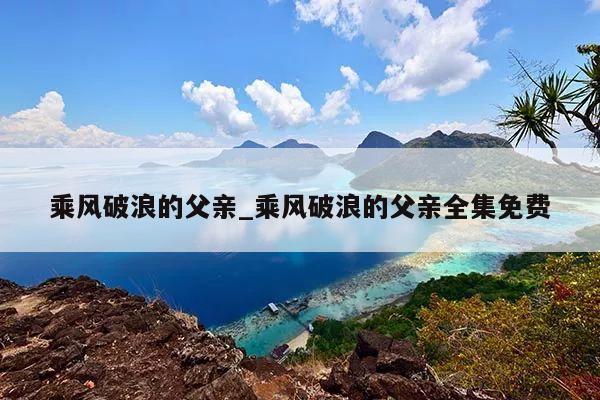乘风破浪的父亲_乘风破浪的父亲全集免费
