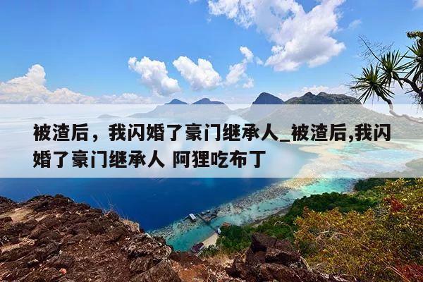 被渣后，我闪婚了豪门继承人_被渣后,我闪婚了豪门继承人 阿狸吃布丁