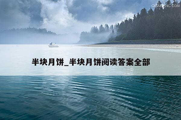 半块月饼_半块月饼阅读答案全部