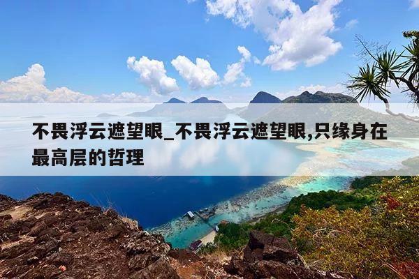 不畏浮云遮望眼_不畏浮云遮望眼,只缘身在最高层的哲理