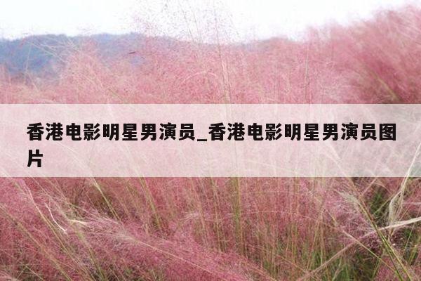 香港电影明星男演员_香港电影明星男演员图片