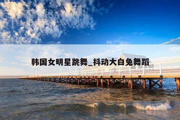 韩国女明星跳舞_抖动大白兔舞蹈