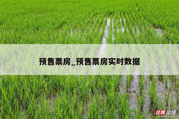 预售票房_预售票房实时数据
