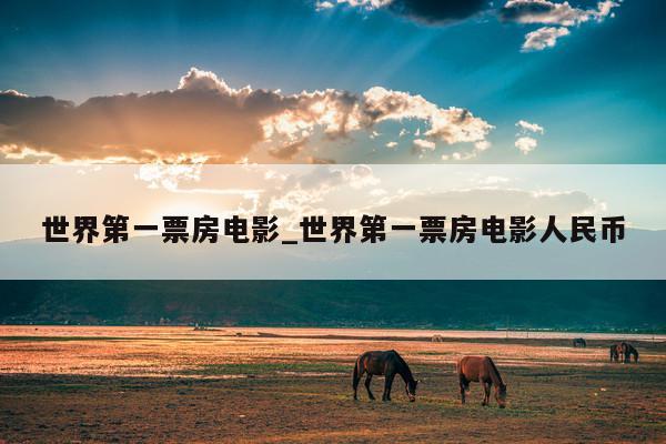 世界第一票房电影_世界第一票房电影人民币