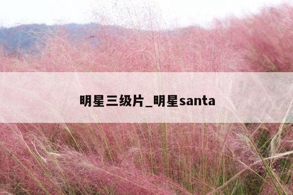 明星三级片_明星santa