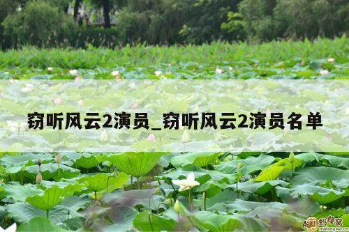 窃听风云2演员_窃听风云2演员名单
