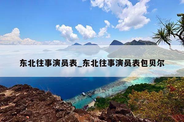 东北往事演员表_东北往事演员表包贝尔