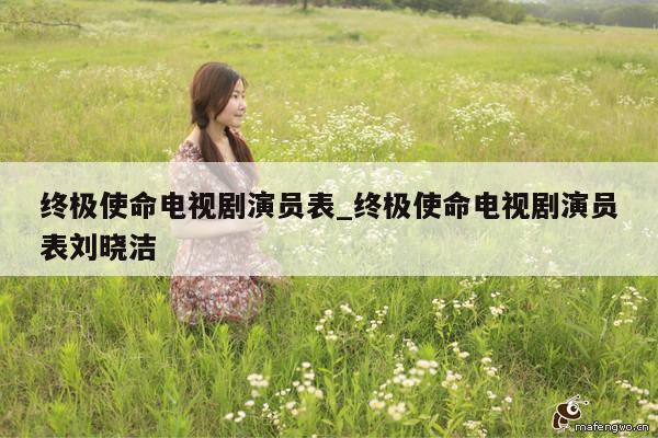 终极使命电视剧演员表_终极使命电视剧演员表刘晓洁