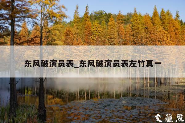 东风破演员表_东风破演员表左竹真一