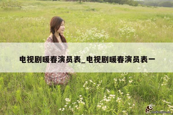电视剧暖春演员表_电视剧暖春演员表一