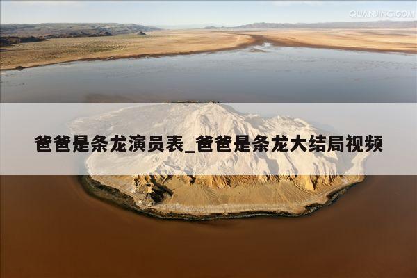 爸爸是条龙演员表_爸爸是条龙大结局视频