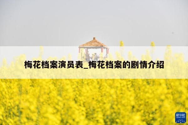 梅花档案演员表_梅花档案的剧情介绍