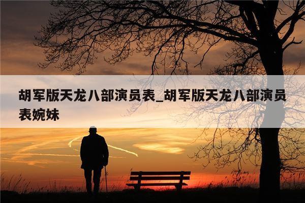 胡军版天龙八部演员表_胡军版天龙八部演员表婉妹