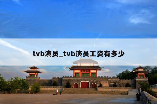 tvb演员_tvb演员工资有多少