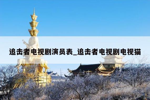 追击者电视剧演员表_追击者电视剧电视猫