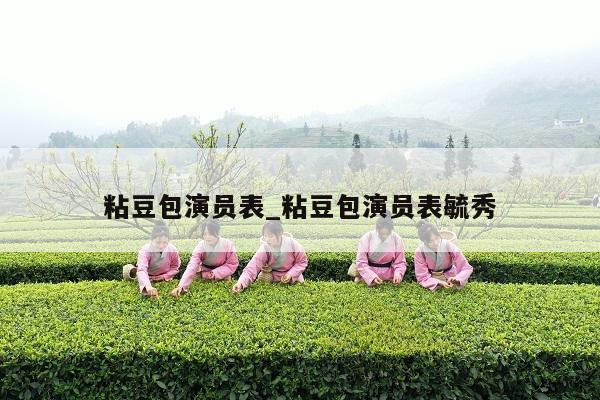 粘豆包演员表_粘豆包演员表毓秀