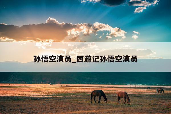 孙悟空演员_西游记孙悟空演员