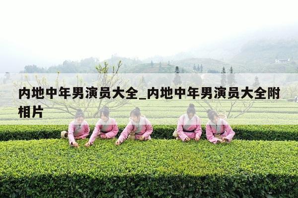 内地中年男演员大全_内地中年男演员大全附相片