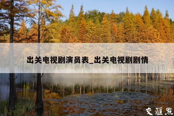 出关电视剧演员表_出关电视剧剧情